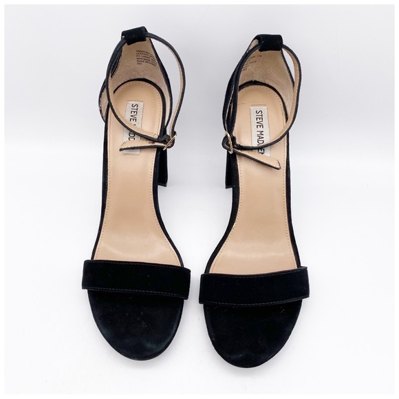 Steve Madden Carson Black‎ Suede Heels Size 11 - Picture 3 of 11